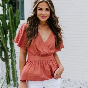 Make her mine peplum blouse